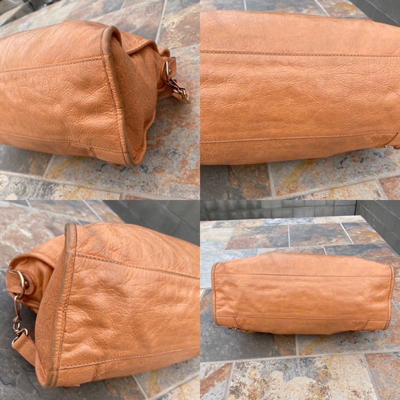 SOLD Balenciaga Rose Blush Leather Motorcycle Bag - Picture 12 of 16